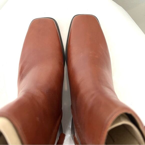 Sam Edelman Thatcher Square Toe Ankle Boots in Chocolate Brown, 7.5 NIB - Picture 16 of 16